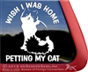 Kitty Cat Tabby  iPad Car Truck Window Decal Sticker