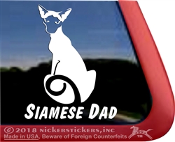 Siamese Cat Window Decal