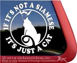 Siamese Cat Window Decal