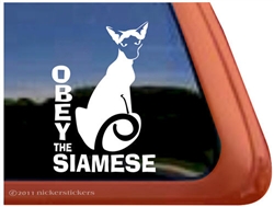 Siamese Cat Window Decal