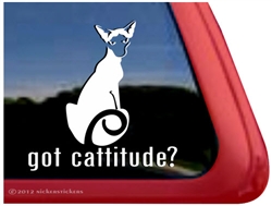 Siamese Cat Window Decal