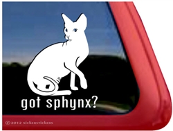 Sphynx Window Decal