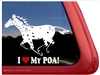 Pony of the Americas Window Decal