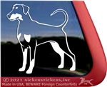 Long Tail Doberman Window Decal