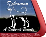 Doberman Window Decal