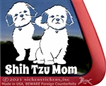 Shih Tzu Dad Dog Car Truck RV Window Decal Stickers