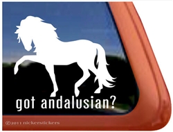 Andalusian Horse Trailer  Window Decal