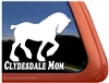 Clydesdale Draft Horse Trailer Window Decal