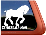 Clydesdale Draft Horse Trailer Window Decal