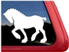 Clydesdale Draft Horse Trailer Window Decal