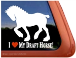 Clydesdale Draft Horse Trailer Window Decal