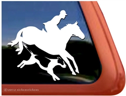 Custom Foxhunt Horse Trailer Car Truck RV Window Decal Sticker