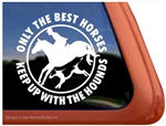 Foxhunt Horse Trailer Window Decal