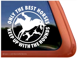 Foxhunt Horse Trailer Window Decal