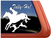 Tally Ho! Foxhunt Horse Trailer Equestrian Window Decal Sticker