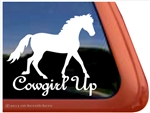 Fox Trotter Horse Trailer  Window Decal