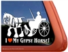 Gypsy Horse Trailer  Window Decal