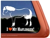 Haflinger Window Decal