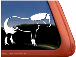 Custom Haflinger Horse Trailer Car Truck RV Window Decal Sticker