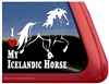 Icelandic Horse Trailer Window Decal