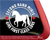 Miniature Horse Rescue Window Decal