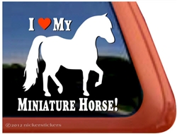 Miniature Horse Window Decal