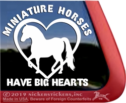 Miniature Horse Window Decal