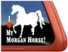 Morgan Horse Trailer Window Decal