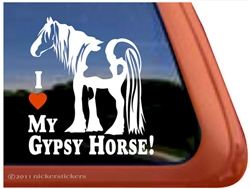 Gypsy Mare Horse Trailer  Window Decal