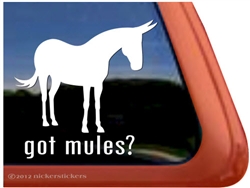 Mule Window Decal