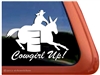 Mule Barrel Racer Window Decal