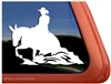 Custom Reining Mule Trailer Car Truck RV Window Decal Sticker