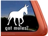 Mule Gaited Window Decal