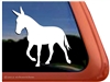 Custom Gaited Mule Trailer Car Truck RV Window Decal Sticker