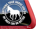 Mule Gaited Window Decal