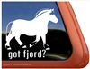 Fjord Horse Trailer Window Decal