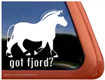 Fjord Horse Trailer Window Decal