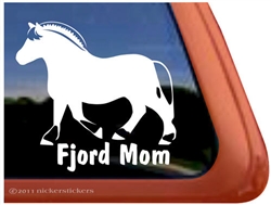 Fjord Horse Trailer Window Decal