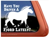 Fjord Horse Trailer Window Decal