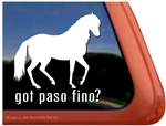 Paso Fino Horse Trailer Window Decal