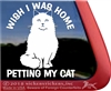 Longhaired Cat  iPad Car Truck Window Decal Sticker