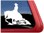 Horse Reiner Horse Trailer Window Decal