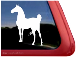 Saddlebred Horse Trailer Window Decal