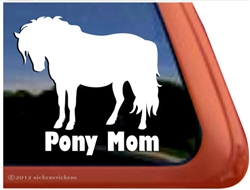 Shetland Pony Horse Trailer Window Decal