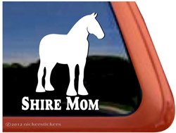 Shire Horse Trailer Window Decal