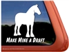 Shire Horse Trailer Window Decal