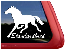 Standardbred Horse Trailer Car Truck RV Window Decal Sticker