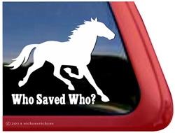 Standardbred Rescue Horse Trailer Car Truck RV Window Decal Sticker