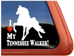 Tennessee Walker Horse Trailer Window Decal