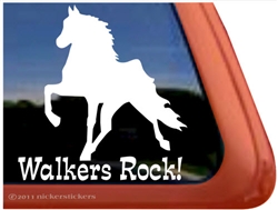 Tennessee Walker Horse Trailer Window Decal